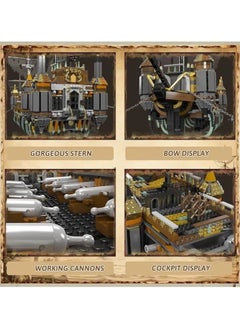 mould king Mould King 13188 large sailboat building set, ship construction set model, children's toy set model 4147 parts, pirate ship toys 14+  - Image 5