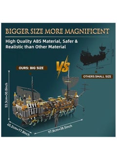 mould king Mould King 13188 large sailboat building set, ship construction set model, children's toy set model 4147 parts, pirate ship toys 14+  - Image 4
