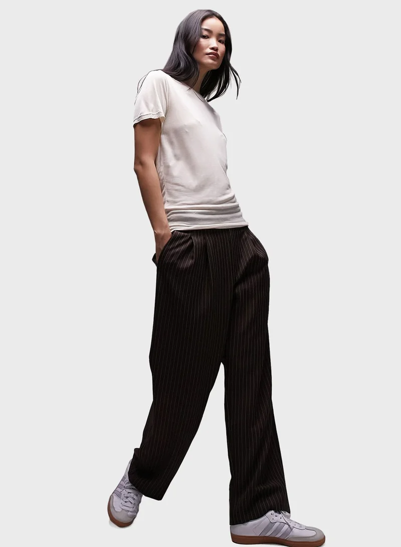 TOPSHOP Crew Neck Knitted T-Shirt