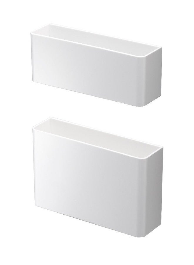 Yamazaki 7365 Magnetic Umbrella Stand, White, Top: Approx. W 7.4 x D 2.0 x H 2.0 inches (18.8 x 5 x 5 cm), Bottom Width 7.3 x Depth 2.0 inches (8 cm), Smart Smart Umbrella Stand, Space Saving - Image 1