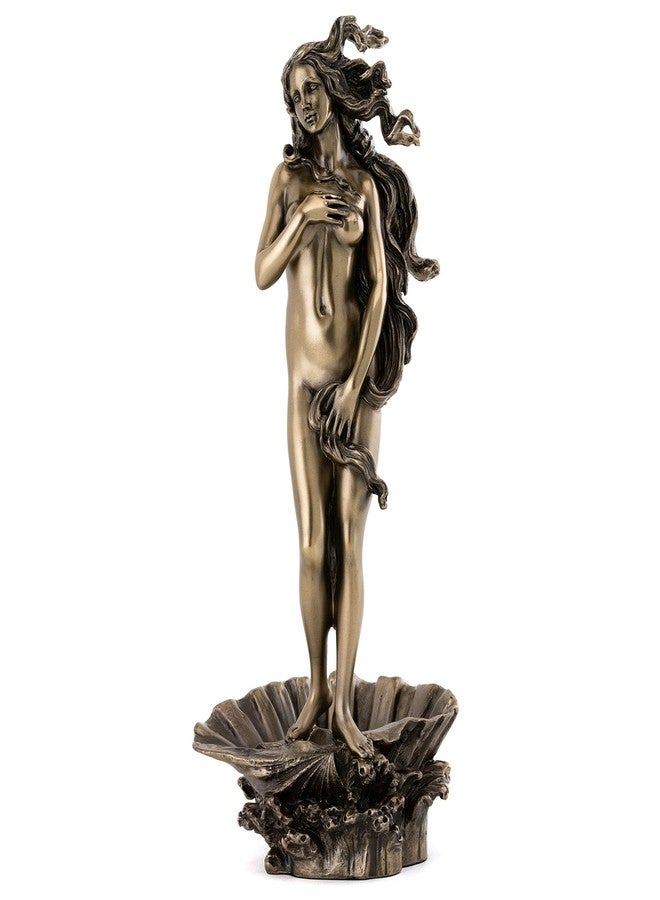 Top Collection Birth of Venus Roman Statue - Hand Painted Antique Replica Aphrodite Sculpture in Premium Cold Cast Bronze - 11.25-Inch Collectible Greek Goddess of Love Museum Grade Figurine - Image 1