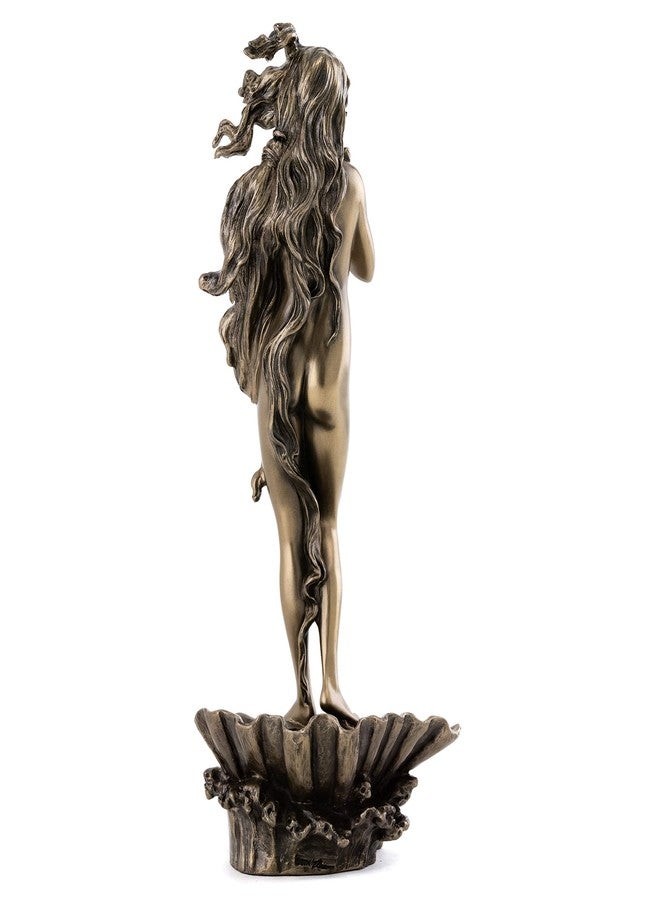 Top Collection Birth of Venus Roman Statue - Hand Painted Antique Replica Aphrodite Sculpture in Premium Cold Cast Bronze - 11.25-Inch Collectible Greek Goddess of Love Museum Grade Figurine - Image 3