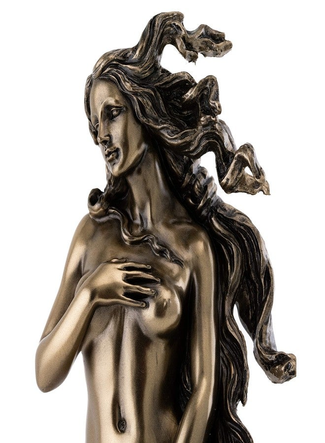 Top Collection Birth of Venus Roman Statue - Hand Painted Antique Replica Aphrodite Sculpture in Premium Cold Cast Bronze - 11.25-Inch Collectible Greek Goddess of Love Museum Grade Figurine - Image 5