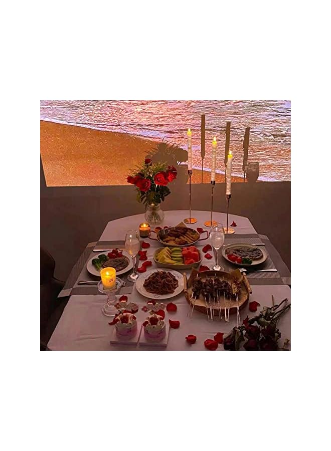 The Bros 6 قطع من حوامل الشموع الفرنسية الذهبية، مجموعة من 6 حوامل شموع طويلة تناسب شمعة عمودية بسماكة 3/4 بوصة و حوامل شموع معدنية حديثة للزينة لمركز الطاولة لحفلات العشاء والكنيسة، زينة - Image 4