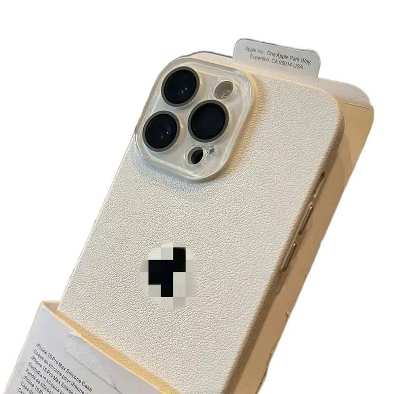 Protective Case | Acrylic | Drop Protection | Leather Texture | Lychee Brown | Shockproof Cover for iPhone 15 / 15 Plus / 15 Pro / 15 Pro Max - Image 3