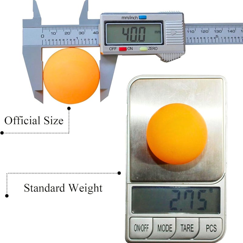 MAGIC VAULT 36pcs Ping Pong Balls - High-Performance ABS Training Balls for Indoor/Outdoor Use - Orange & White - Image 2