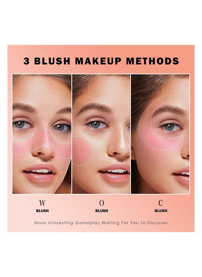 SYOSI Soft Liquid Blush, Makeup lightweight, Velvet Beauty Blush Makeup for Cheek, Long-Lasting, Breathable Feel, Natural-Looking & Dewy Finish, Moisturizing Glossy Liquid Blush, 02 Tender Powder(1 Pack)  - Image 4