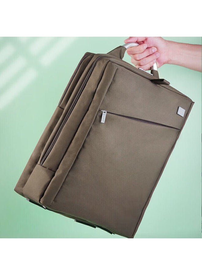 Lexon Backpack Business Laptop Bag 15.6/16 Inch Double Compartment Large Capacity Men's Schoolbag Warm Gray - Image 1