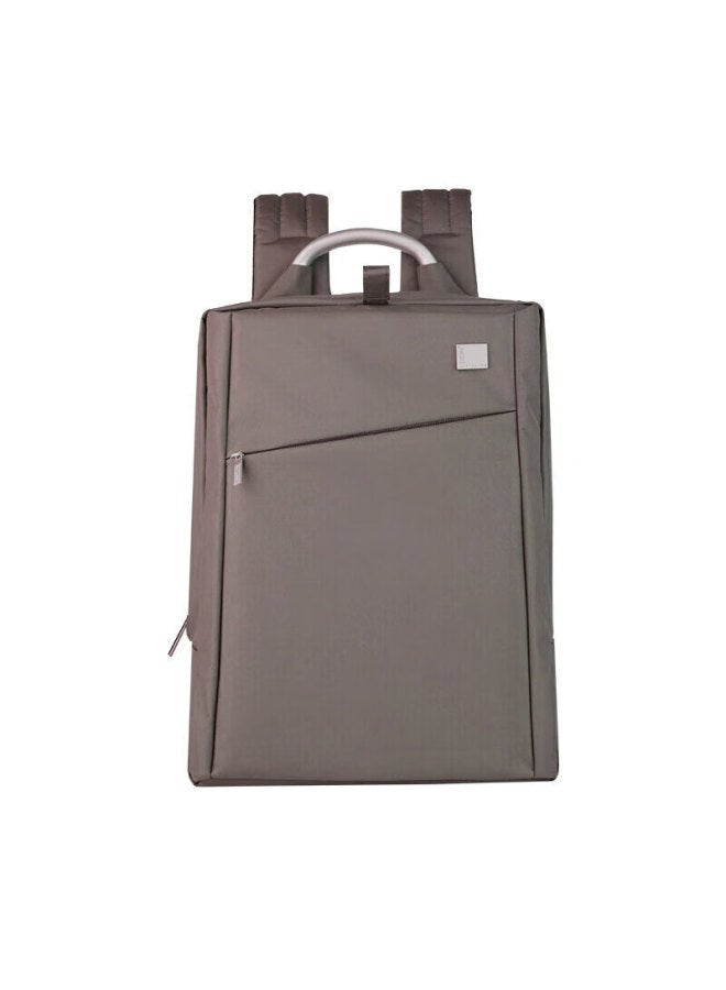 Lexon Backpack Business Laptop Bag 15.6/16 Inch Double Compartment Large Capacity Men's Schoolbag Warm Gray - Image 2