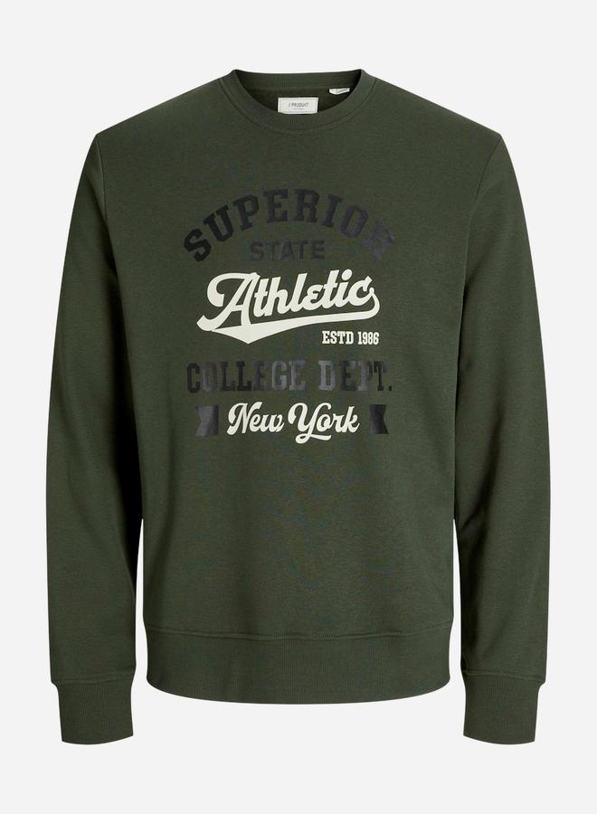 برودكت سويت شيرت بياقة دائرية وطبعة أمامية