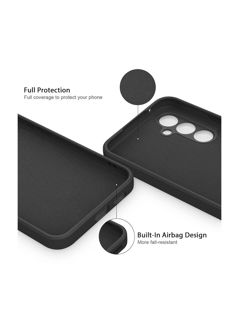 Wtech Soft Liquid Silicone Case Cover For Samsung Galaxy S24+ / S24 Plus 5G 2024 Black - Image 2