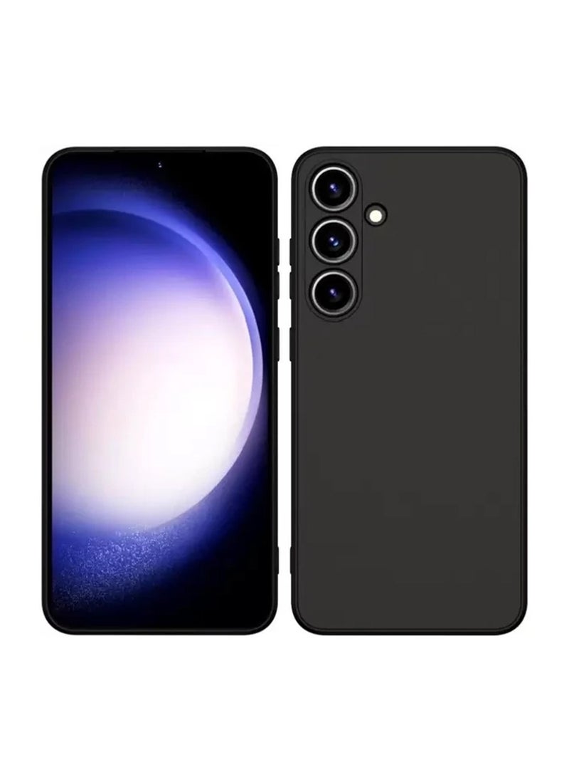 Wtech Soft Liquid Silicone Case Cover For Samsung Galaxy S24+ / S24 Plus 5G 2024 Black - Image 1