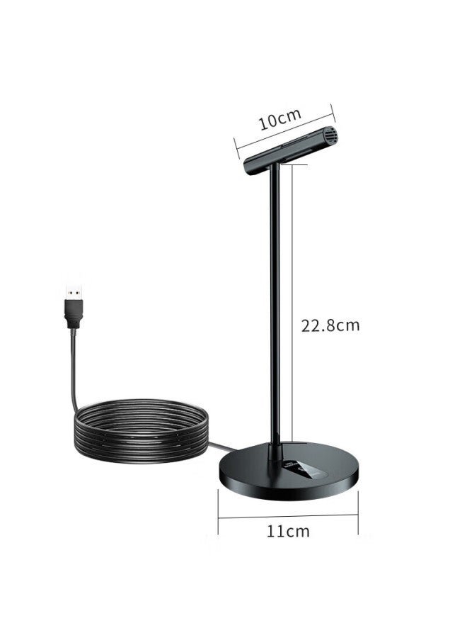 Nintaus Y300 Computer Microphone Conference Recording Microphone For Desktop, Laptop, Gaming, Voice Recording, Desktop Condenser Microphone For Online Video Streaming And Online Cl With Extended Cable Usb Versio