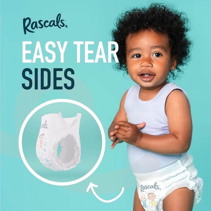 Rascals سراويل حفاضات راسكالز بريميوم - الحجم 4 (10-15 كجم) - 56 قطعة - حزام خصر فائق المرونة 360 درجة - Image 3