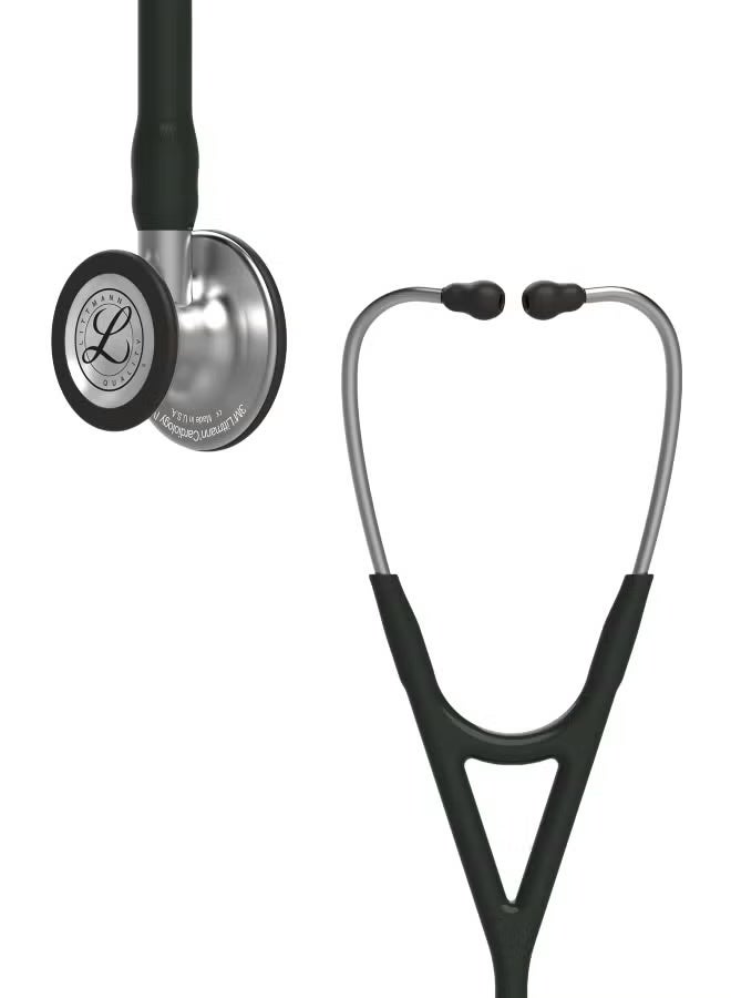 3M Littmann Stethoscope, Cardiology IV, Black Tube, Stainless Steel Chestpiece, 22 inch, 6152 - Image 1