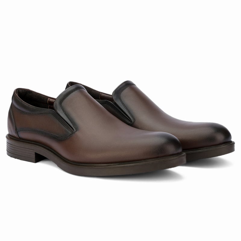 BRIO Moc Toe Loafers -Brown
