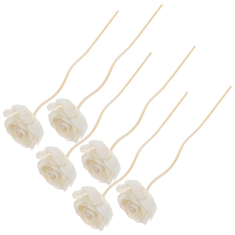 6pcs Reed Diffuser Sticks Flower Refill Diffuser Rattan Reeds Decorative Flower Diffuser Sticks For Home Fragrance - Image 1