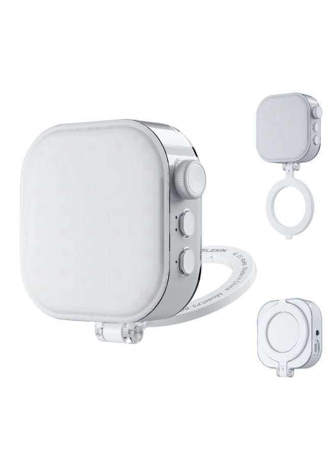 مصباح سيلفي مغناطيسي محمول للهاتف المحمول بسعة 2000 مللي أمبير - مصباح LED متعدد الأوضاع قابل للتعديل مع عمر بطارية طويل مناسب للتصوير الفوتوغرافي وتسجيل الفيديو - Image 1