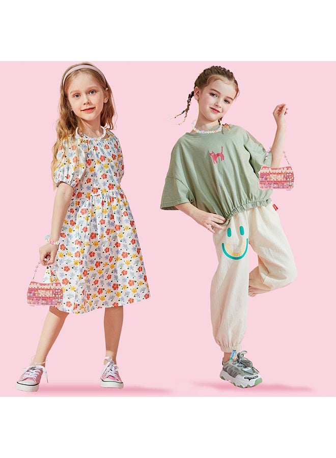 Jewelry Making Kit Gifts for Kids,Pink Handbag Bead Box for Bracelet Making Kit for Girls,6-Year-Old Girl Birthday Gift,Jewelry Crafts for Kids Ages 3+ - Image 5