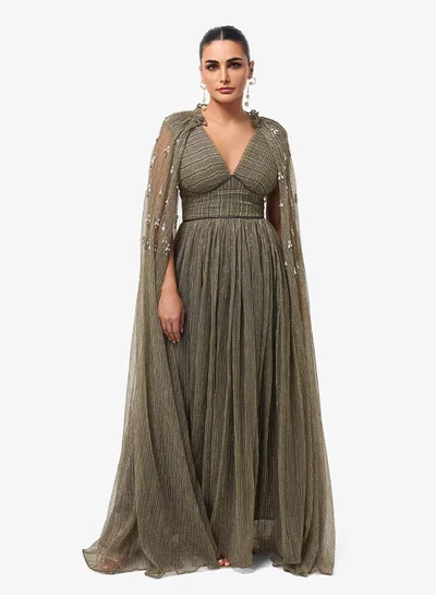 green emerald velvet dress Evening Dresses Online UAE | Luxury Gowns & Formal Wear main image 1