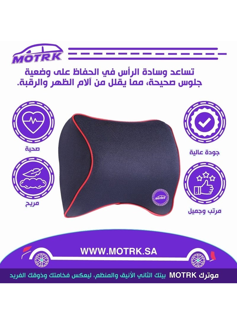 MOTRK Car Neck Pillow for Neck, Car Seat Neck Pillow with 100% Pure Memory Foam and Washable Cover,Car Headrest Pillow for Ergonomic Design, Car Neck Pillow  - Image 4