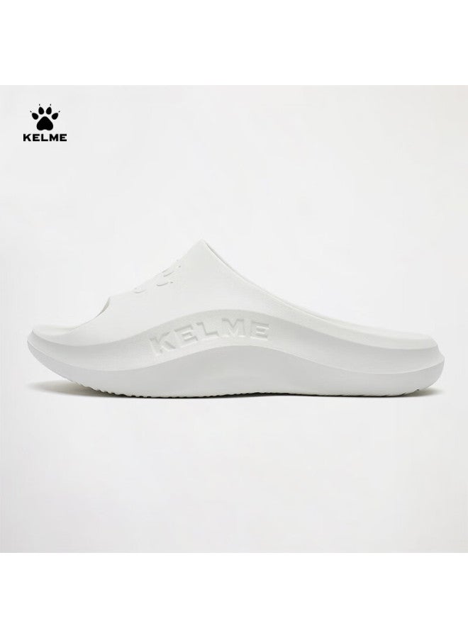Kelme Men'S Outdoor Fitness Slides Beach Thick-Soled Couple Fashion Slides White Size 35 - Image 1