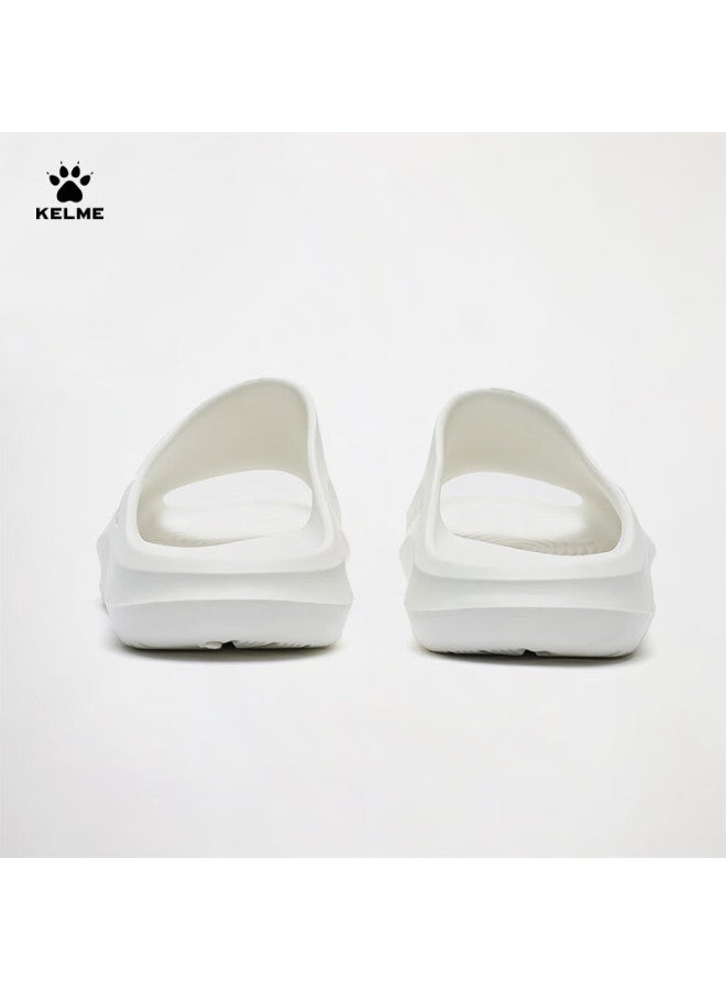 Kelme Men'S Outdoor Fitness Slides Beach Thick-Soled Couple Fashion Slides White Size 35 - Image 5
