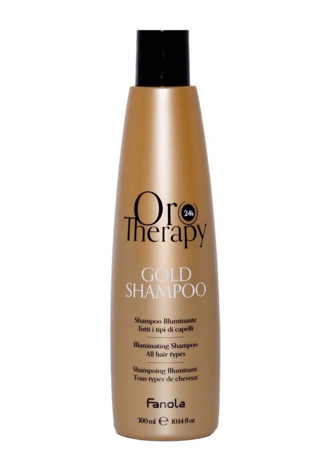 FANOLA شامبو أورو بورو للتألق بالكيراتين وزيت الأركان، 300 مل