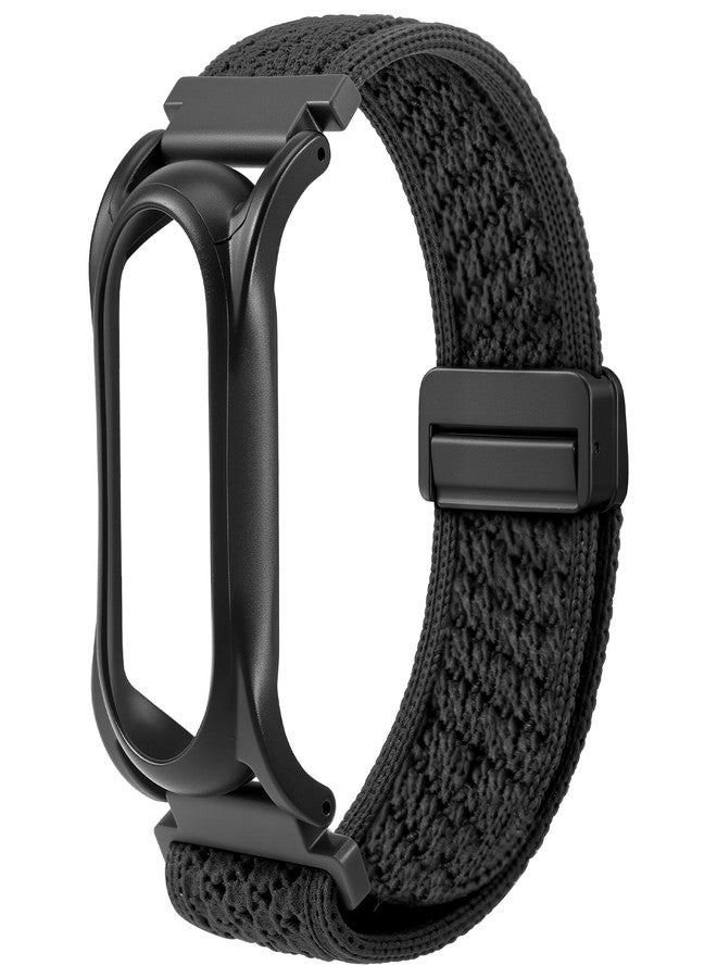 REEYEAR Adjustable Soft Woven Nyon Wristband + Protective Case Base fits for PLAUD NotePin AI Voice Recorder ，Upgraded 18mm Pin Quick Release Notepin Strap for Easy Band Replacement,Black - Image 1