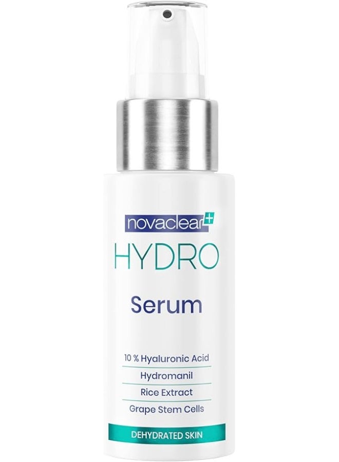 Novaclear Hydro Serum 30ML – Highly Concentrated Hyaluronic Acid with Grape Stem Cells & Hydromanil - Image 1