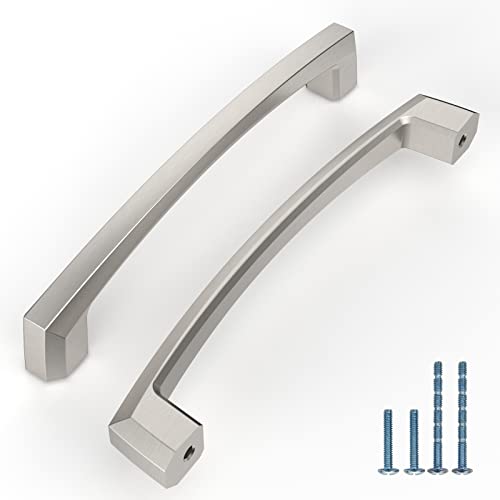 KNOKLOCK 10 Pack 5 Inch(128mm) Kitchen Cabinet Handles Brushed Satin Nickel Cabinet Pulls Kitchen Cabinet Hardware Drawer Pulls for Dresser Cupboard Wardrobe - Image 1