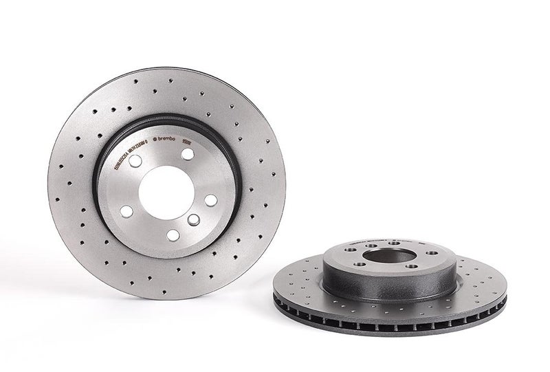 Brembo بريمبو 09.9581.1X قرص فرامل أمامي مثقوب ومطلي بالأشعة فوق البنفسجية BMW OE# 34113400151 - Image 1