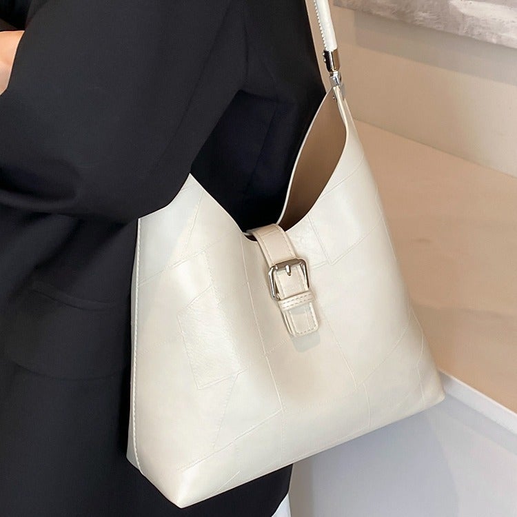 South Korea Large Capacity Handbag Women'S Summer Fashionable Vintage Tote Bag All-Match One-Shoulder Underarm Bag - Image 2