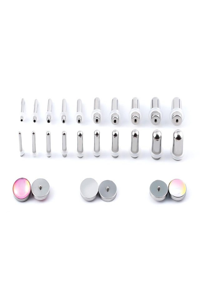TBOSEN 3 Pairs Assemblable Top and Precise Size Ear Plugs Kit Stainless Steel O-Ring Stretcher Piercings Gauges DIY Set 14G-5/8 Inch - Image 1