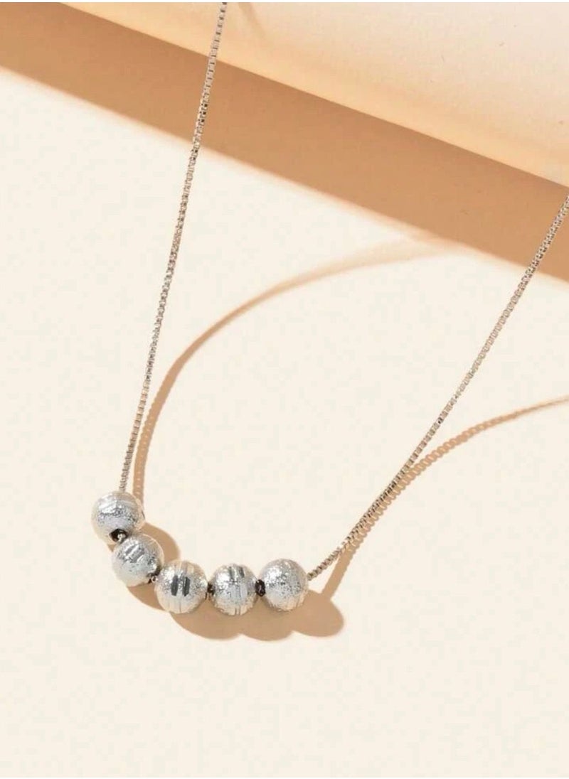 sixtyfour Elegant Silver Plated Necklace For Women  - Image 2