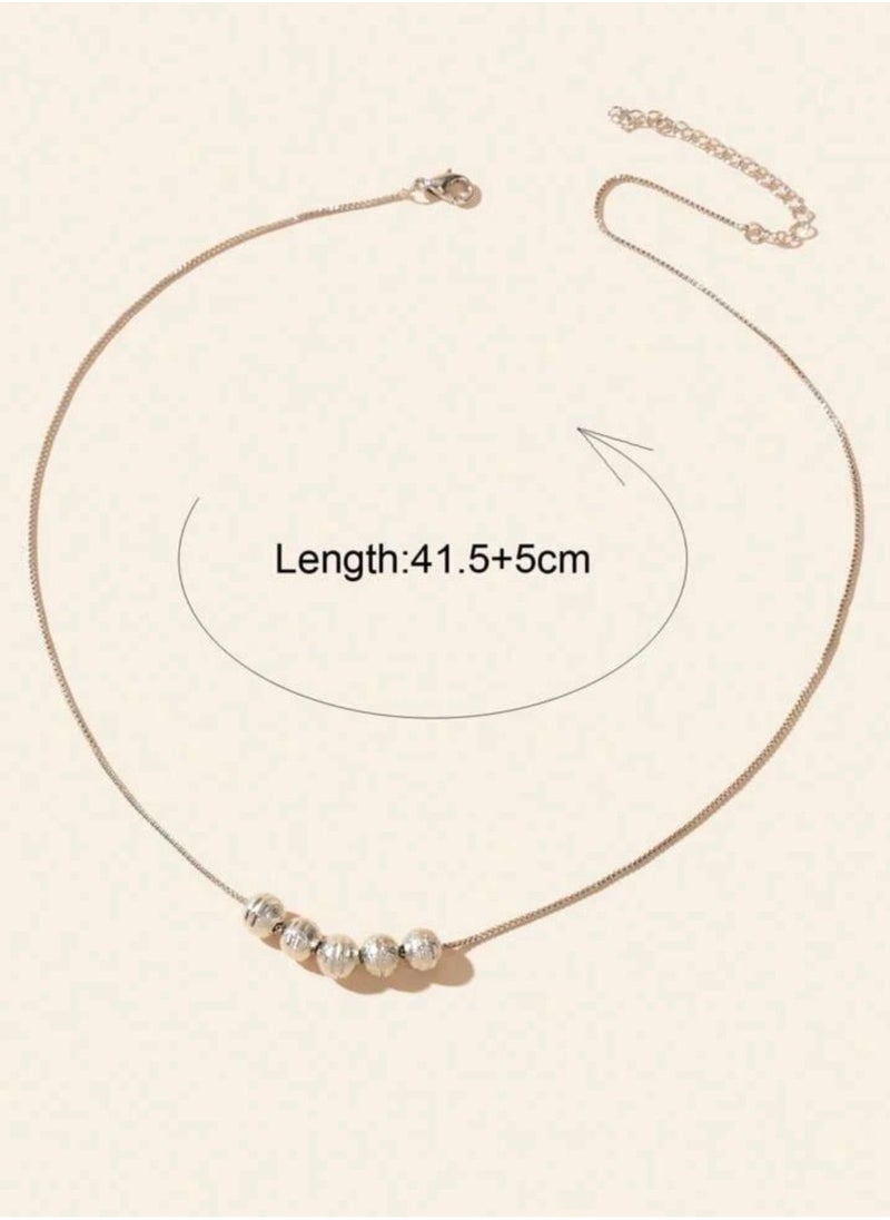 sixtyfour Elegant Silver Plated Necklace For Women  - Image 4