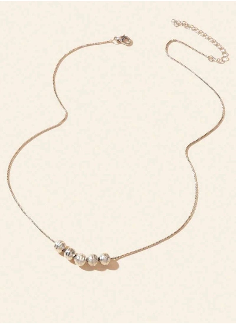 sixtyfour Elegant Silver Plated Necklace For Women  - Image 3