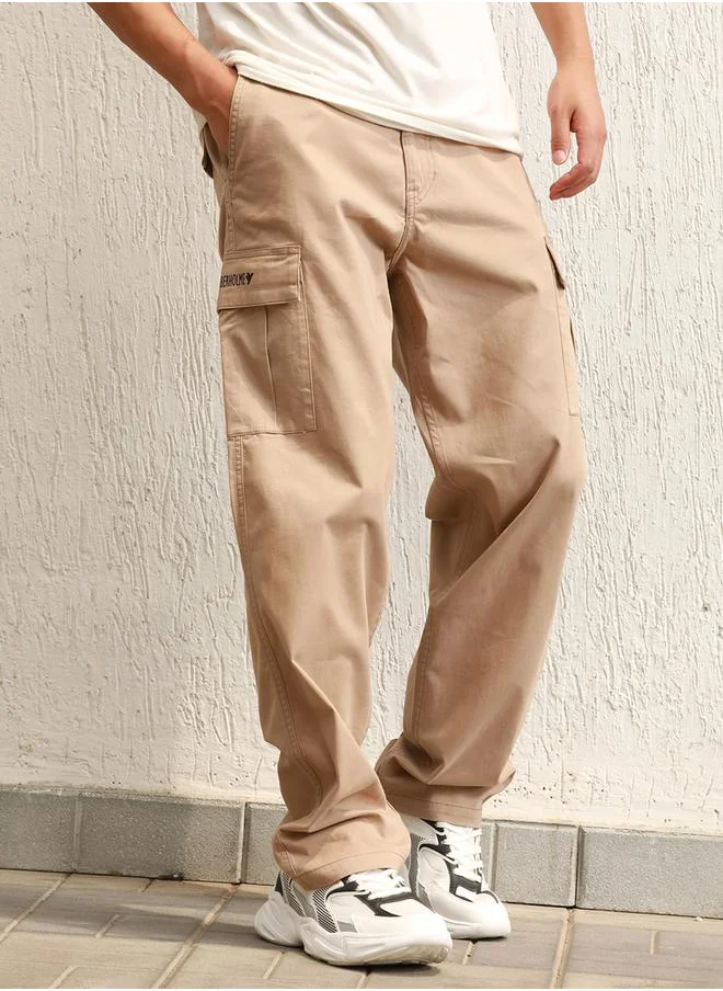 Hubberholme Hubberholme Men Taupe Trousers by Styli