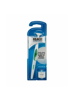 REACH Listerine Ultraclean Access Flosser Starter Kit, Removes Plaque From Hard To Reach Teeth, Unflavored, 1 Refillable Flosser & 8 Refill Heads, Dental Floss Heads, Pfas-Free, Oral Care Tool  - Image 1