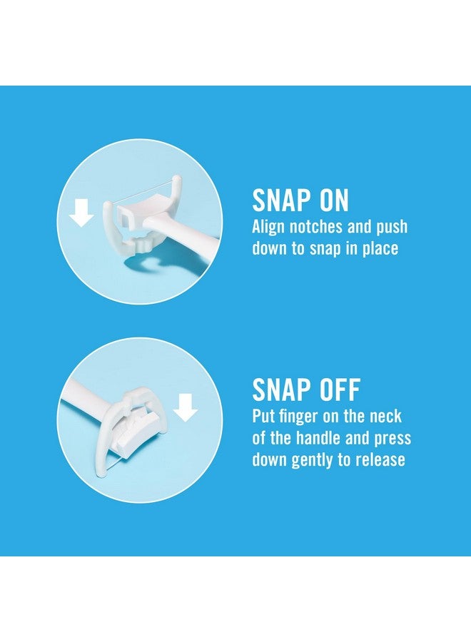 REACH Listerine Ultraclean Access Flosser Starter Kit, Removes Plaque From Hard To Reach Teeth, Unflavored, 1 Refillable Flosser & 8 Refill Heads, Dental Floss Heads, Pfas-Free, Oral Care Tool - Image 4