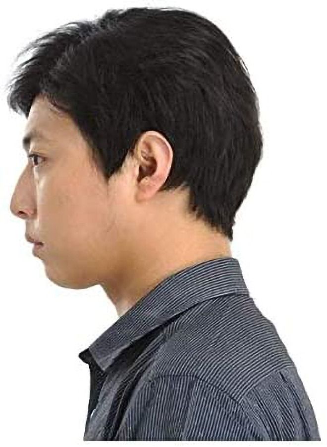 Estelle Natural Fluffy Man Wigs Middle Aged Men Short Limitation Human Hair Toupee Black No 03  - Image 2