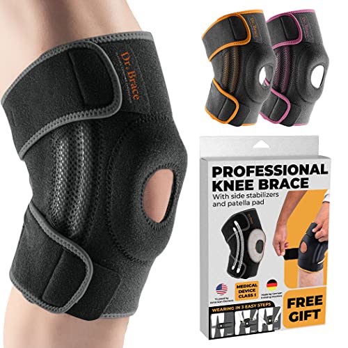DR. BRACE ELITE Knee Brace with Side Stabilizers & Patella Gel Pads for Maximum Knee Pain Support and fast recovery for men and women-Please Check How To Size Video (Mercury, Small) - Image 2