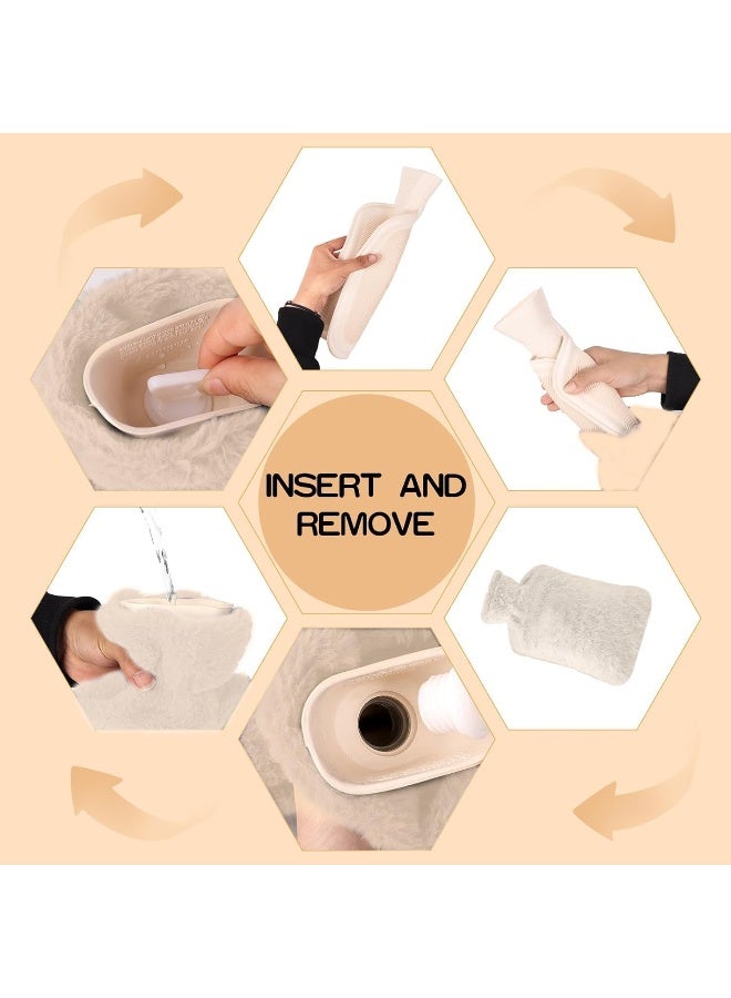 MOMENT Hot Water Bottle With Soft Cover (2 Liter) Hot Water Bag For Cramps, Pain Relief, Removable Hot Cold Pack For Hot And Cold Therapy And Feet Warmer - Image 3