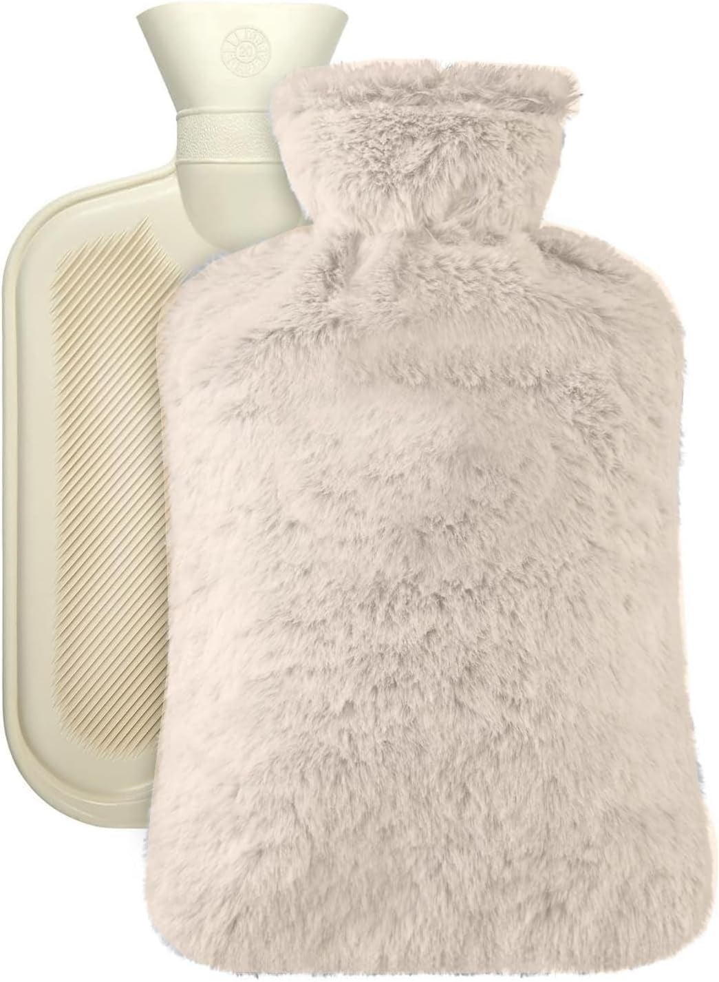 MOMENT Hot Water Bottle with Soft Cover (2 Liter) Hot Water Bag for Cramps, Pain Relief, Removable Hot Cold Pack for Hot and Cold Therapy and Feet Warmer (Assorted Color)