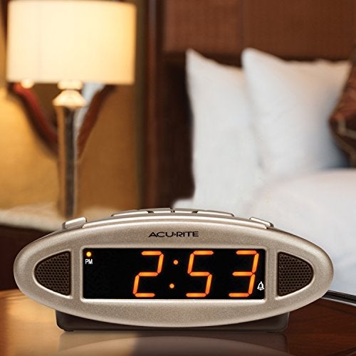 AcuRite 13027A Intelli-Time Digital Alarm Clock,Black - Image 3