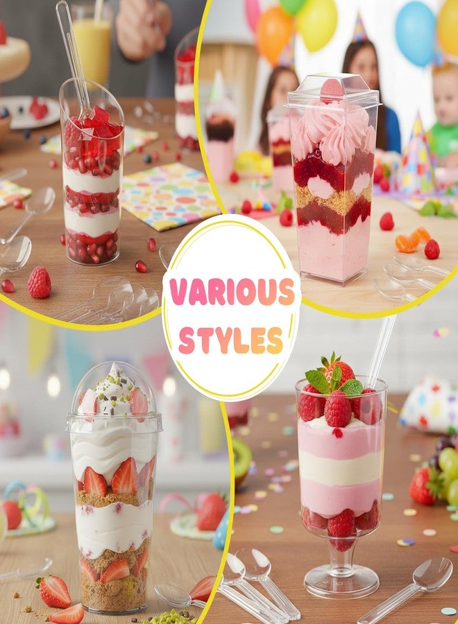 LifeIdeas 380 Pack Mini Dessert Cups with Lids and Spoons, 3 & 4 Oz Reusable Appetizer and Parfait Cups, Perfect as Shooters for Party, Fruit, Ice Cream, Cake & Pudding - Image 5