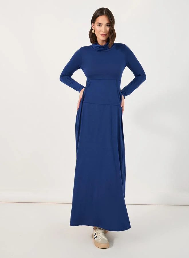 Styli Long Sleeve Maxi Dress