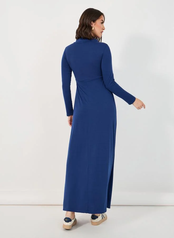 Styli Long Sleeve Maxi Dress