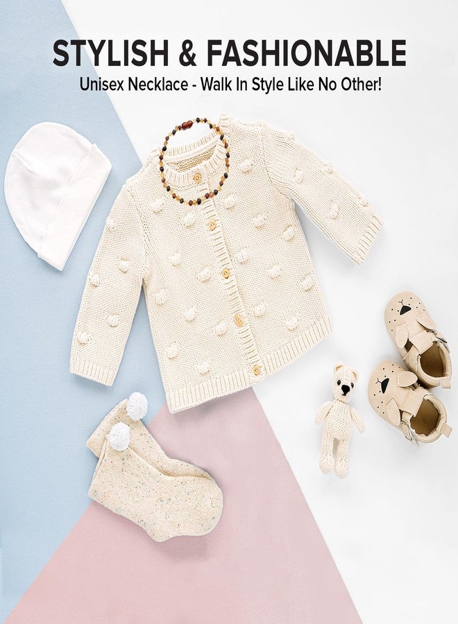 Baltic Proud Amber Necklace (Unisex Multi Raw 12.5 Inches) - Certified Premium Quality Raw Baltic Sea Amber - Image 3