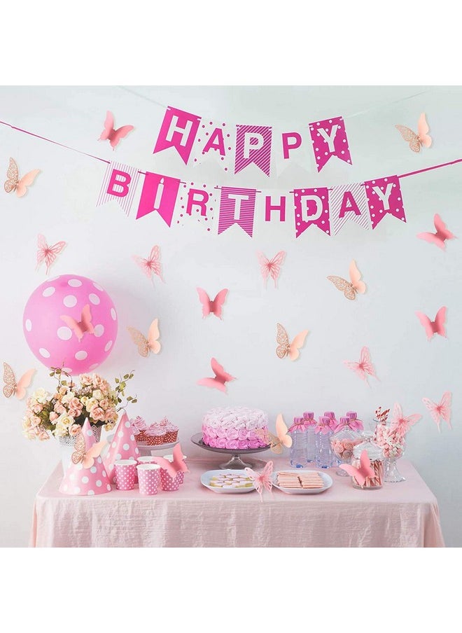 XTORE Xtore 144Pcs 3D Home Decor Butterfly with Sticking Pad | DIY Decorative Wall Art Crafts for Home Decor | Wedding | Birthday | Cake - (Set of 144), Kraft Paper, Self-Adhesive, Self-Adhesive  - Image 4